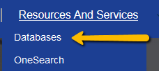 Databases Page Databases Page