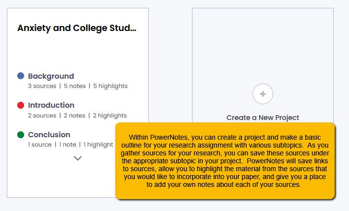 PowerNotes Project Information