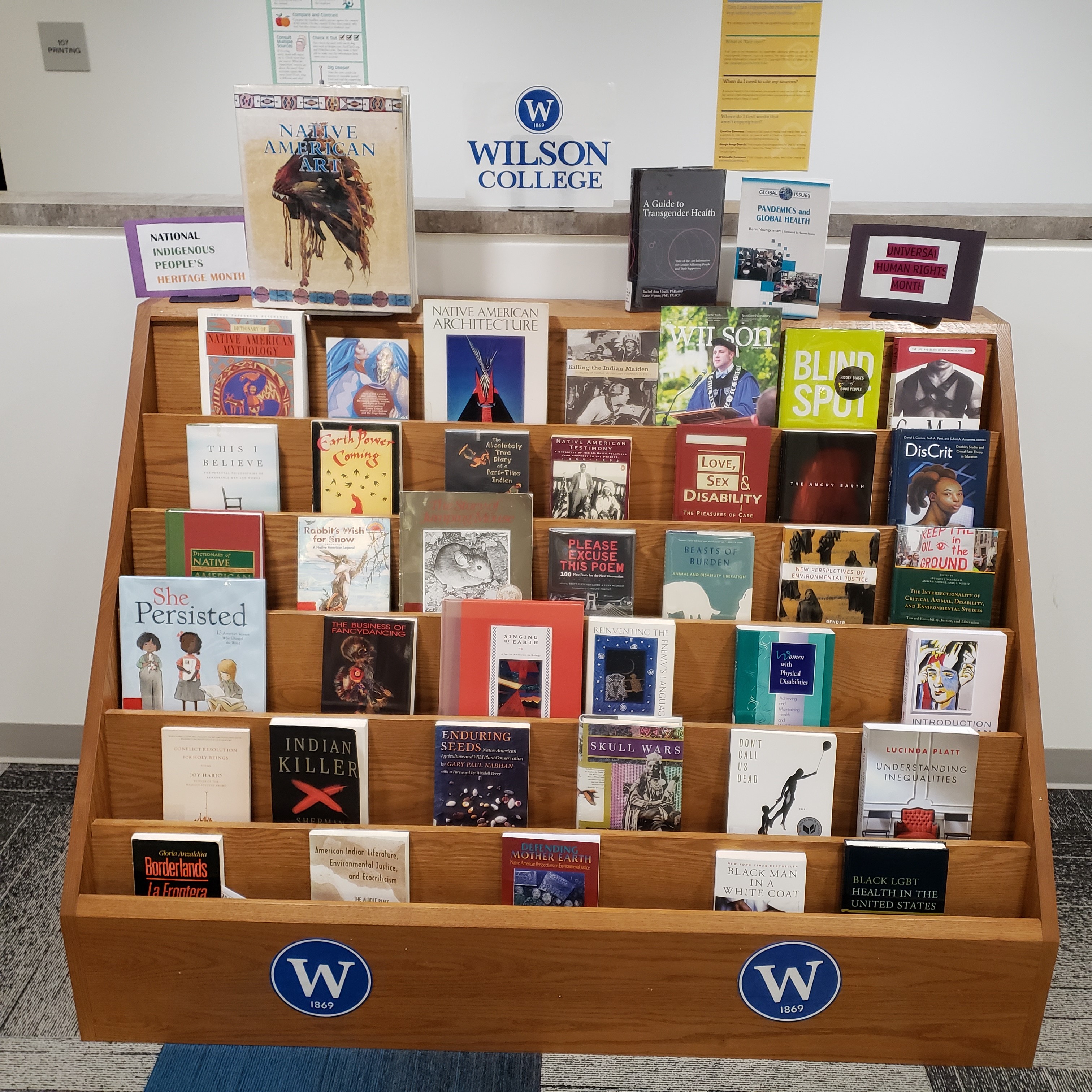 Photo of November 2021 book display